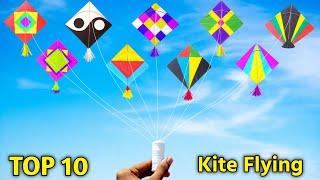 10 Best kite flying , how to make kite , easy and simple paper kite , patang kese banate hai