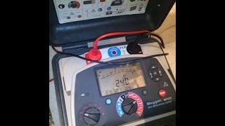 How to use megger MIT525 5KV insulation tester.