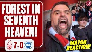 Sensational Game! Nottingham Forest 7-0 Brighton Post Match Reaction! With Forest Legend Franz Carr!