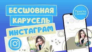 Бесшовная карусель в Инстаграм. Как сделать видео карусель в Инстаграм в Canva.