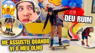 ME ASSUSTEI QUANDO VI O MEU OLHO NO MÊSVERSARIO! *andamos de SKATE* 