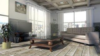 Create a interior scene in blender cycles