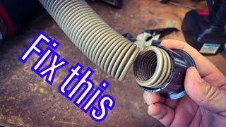 Quick Repair a Vacuum Hose NO TAPE