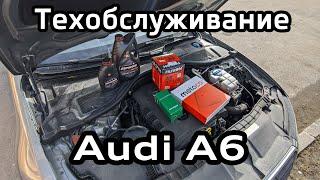 Audi A6 C7 service due: filters and engine oil replacement