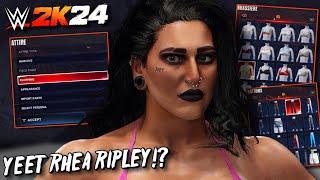 WWE 2K24 Making Rhea Ripley - YEET!