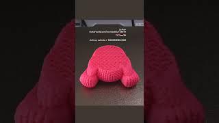 3D Printed Knitted Teddy Bear #3dprinting @marsgizmo