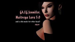 SECOND LIFE "BAKES ON MESH" - GA.EG with Maitreya Lara + skin made for other head!?