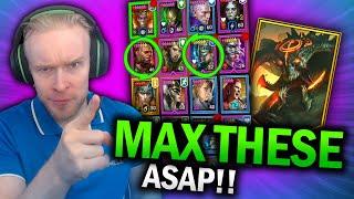 BEST CHAMPS to MAX ASAP for Demon Lord! (Account Takeover) - Raid Shadow Legends Clan Boss Guide