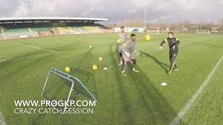 Crazy Catch test session for Pro Goalkeeper Performance