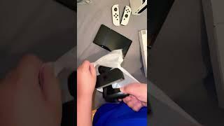 UNBOXING ASMR  #unboxing #gift #nintendo #nintendoswitch #oled #asmr #games #gaming #mario #shorts