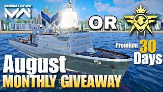 August Giveaway 2024 - Modern Warships