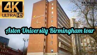 Walking around Aston university Birmingham uk tour