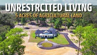 We Toured A NEW Florida Custom Home With 5 ACRES of AGRICULTURAL Land!