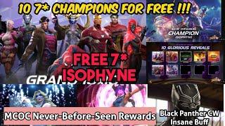 Kabam Going All-Out !! Insane 10 7* Champions for Free | ISOPHYNE 7* for Free 