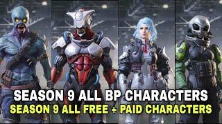 Season 9 All Battle pass Characters | Season 9 All Free & Paid New characters Leaks Codm 2024