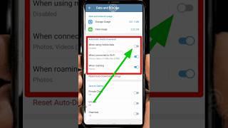 How to stop auto download in telegram | stop auto save photo video in Telegram #shorts