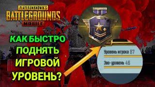 КАК БЫСТРО ПОДНЯТЬ ИГРОВОЙ УРОВЕНЬ В PUBG MOBILE?