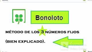 #bonoloto, #Método de los 3 nº fijos bien explicado, valido para #loterias 7 - 49.