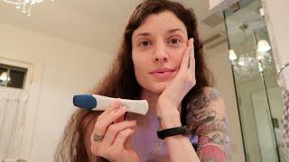 Taking a pregnancy test