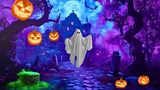 Haunted Manor Halloween Ambience  Spooky Music, Thunderstorm & Eerie Sounds  | Halloween 2024