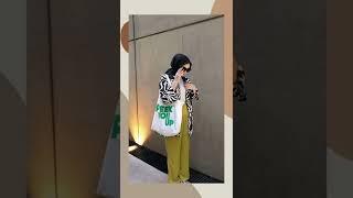 ootd hijab Remaja casual+ link shopee