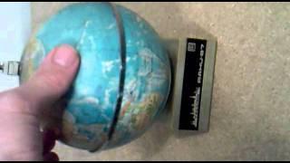 rare vintage world globe radio TALLINN Rahu 87 retro