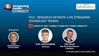 Research Keynote: Live Streaming Technology Trends