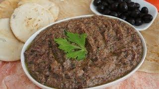 Red Bean & Black Olive Pate Dip Recipe Vegan - Kidney beans