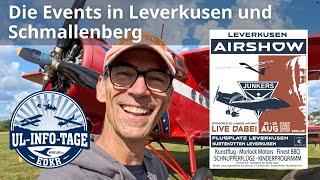 Flugplatzfest Leverkusen und UL-Infotage in Schmallenberg - Airshow und Fortbildungswochenende