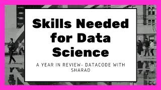 Skills Needed for Data Science || Data Science Skills || Datacode with Sharad