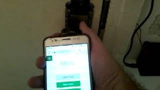 Open a door using wifi network with doorlocking.app (deployed in a box)