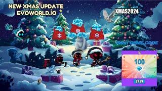 EvoWorld.io New Update Xmas And 100x1 Gems Code