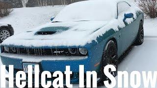 Driving A Hellcat In The Snow! Can You Drive A Hellcat In The Winter?