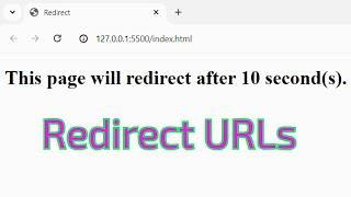 Redirect to Any URLs from your Website