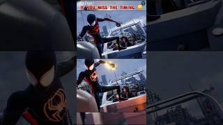 WHAT HAPPENS IF SPIDER-MAN MISS THE TIMING  PS5 #spiderman #marvel