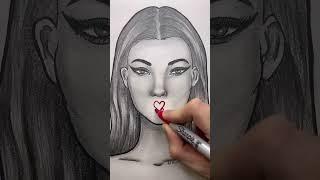 Aprende a dibujar Labios rojos! #makeup