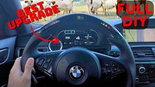 The Best Custom DIGITAL Gauge Cluster (BMW E60, E90, E82, E46+) - Full DIY