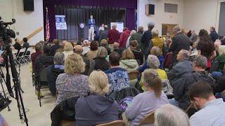 People gather for town hall for federal workers held by Rep. Suhas Subramanyam