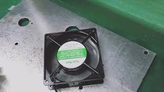 AC FAN 12038 220VAC axial fan test video