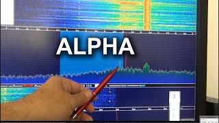 SDRplay receiving ALPHA on VLF with Mini Whip active antenna