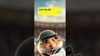 This Hamster Plays Cricket with Feet & Audience Hate this. #shorts #science #hamster #meme #cricket