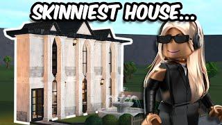 I BUILT THE SKINNIEST HOUSE IN BLOXBURG