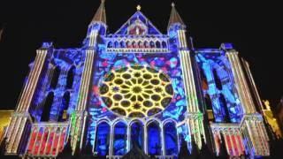 Chartres Cathedral Light Show - Amazing