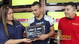 September Athlete of the Month Kam'ron Tenorio