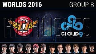 SKT vs C9 Highlights, S6 World Championship 2016 Group B Day 2, SK Telecom T1 vs Cloud 9