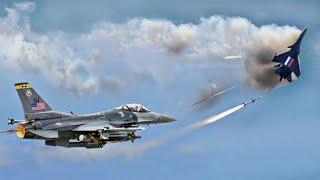 Shock the World! First Air Battle of US F-16 and Russian SU-57 Look What Happened!!!