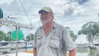 Free Boat Lesson single Screw Grand Banks 36 no thruster with Rich