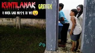 Prank KUNTILANAK grebek || dua bocil lagi ng*C*k burungnya di WC|| paling lucu bikin ngakak abis