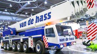 GREAT XXXL 150KG RC MODEL CRANE WORKING HARD!! GIANT SCALE 1:8 MODEL, RC TRUCK CRANE VAN DE HASS