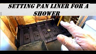 SHOWER PAN LINER INSTALL....tub to shower part 5